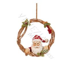 Елочная игрушка Santa с ягодами -Вкус праздника-  р.13см