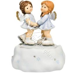 Статуэтка музыкальная -Танцующие ангелы- р.16,5*12 см