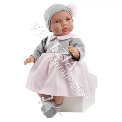 Кукла LEO 46см в розово-сером платье р.46см