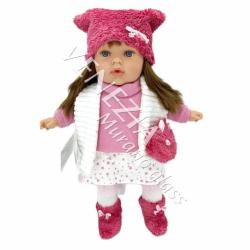 Кукла TITA в бело-розовом  костюме р.45см